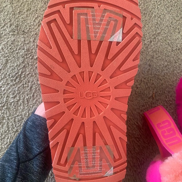 UGG multi color orange and pink platform slippers - Picture 4 of 8